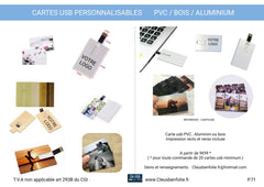 Cartes usb personnalisables