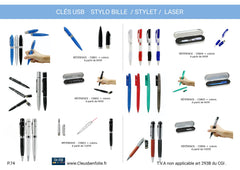 Clés usb Stylos / Stylos personnalisables