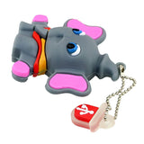 Clé usb Éléphant gris / rose