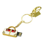 Clé usb Pochette dorée