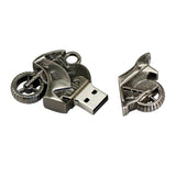 Clé usb moto argent