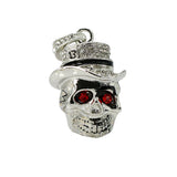 Clé usb Tete de mort chapeau acier