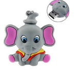 Clé usb Éléphant gris / rose