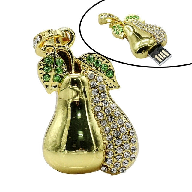 Clé usb Poire luxe