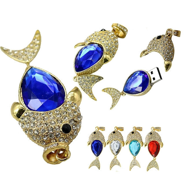 Clé usb Poisson luxe couleur