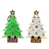 Clé usb Sapin de Noël acier vert
