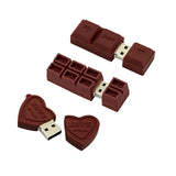 Clé usb Coeur en chocolat
