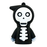 Clé usb Squelette  noir et rouge