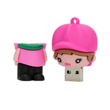 Clé usb fille avec son chien