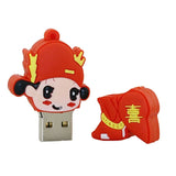 Clé usb Personnages asiatiques coeur