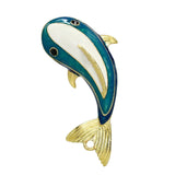 Clé usb Poisson acier bleu / rose