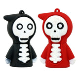 Clé usb Squelette  noir et rouge