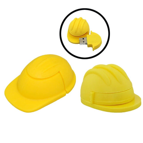 Clé usb Casque jaune de chantier