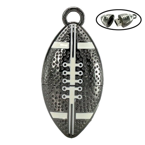 Clé usb Ballon rugby acier