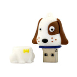 Clé usb Chien blanc et brun