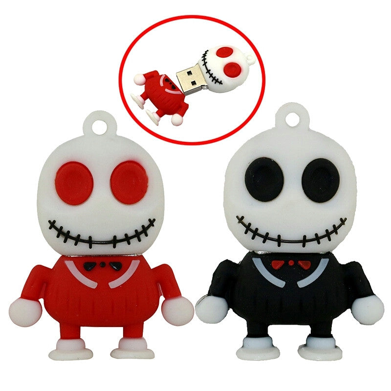 Clé usb Squelette citrouille