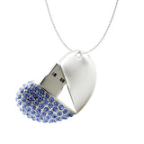 Clé usb Coeur métal couleur