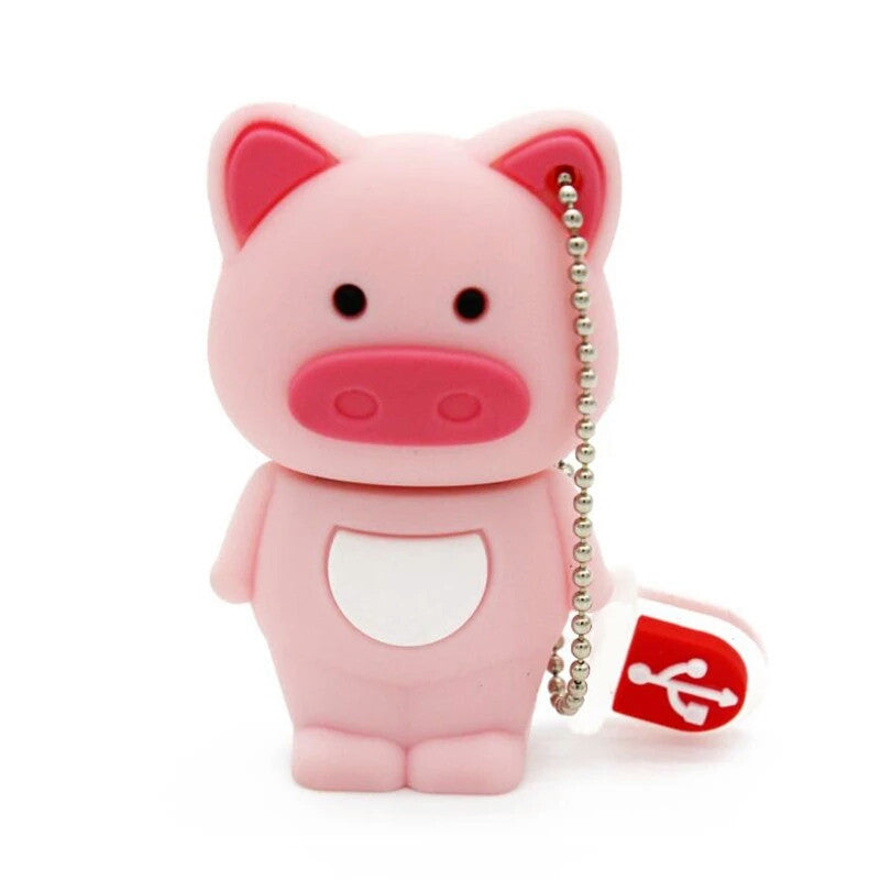 Clé usb Cochon rose