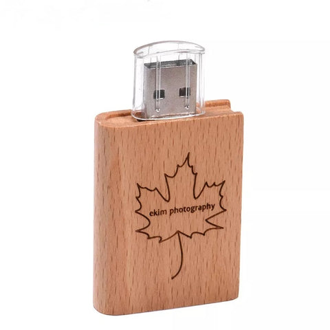 Clé usb Livre bois personnalisable