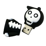Clé usb Squelette  noir et rouge
