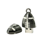 Clé usb Ballon rugby acier