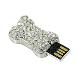 Clé usb Os de chien strass