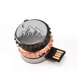 Clé usb Capsule acier rose