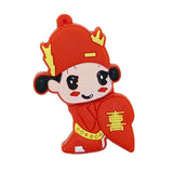 Clé usb Personnages asiatiques coeur