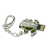 Clé usb Grenouille série luxe argentée