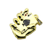 Clé usb Main poker As de pique doré