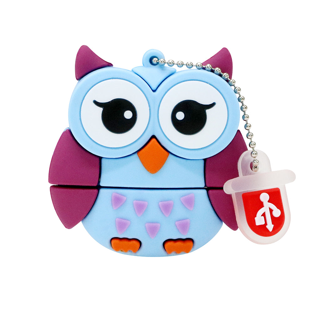 Clé usb Chouette bleue