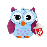 Clé usb Chouette bleue