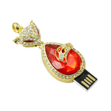 Clé usb Renard acier strass