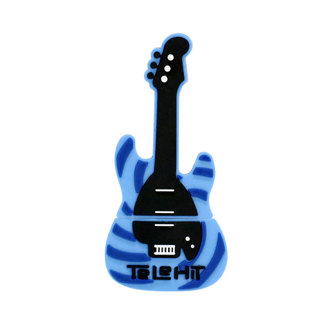 Clé usb Guitare électrique bleue