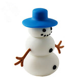 Clé usb Bonhomme de neige chapeau bleu