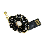 Clé usb Fleur acier pétales de couleur