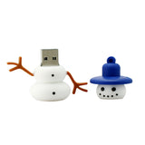 Clé usb Bonhomme de neige chapeau bleu