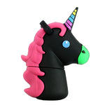 Clé usb Licorne noire et rose