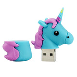 Clé usb Licorne bleue et rose