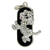 Clé usb Chien caniche argenté