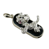 Clé usb Chien caniche argenté