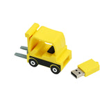 Clé usb Chariot élévateur fenwick de cariste jaune