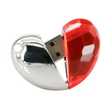 Clé usb Coeur cristal  couleur