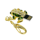 Clé usb Grenouille série luxe dorée