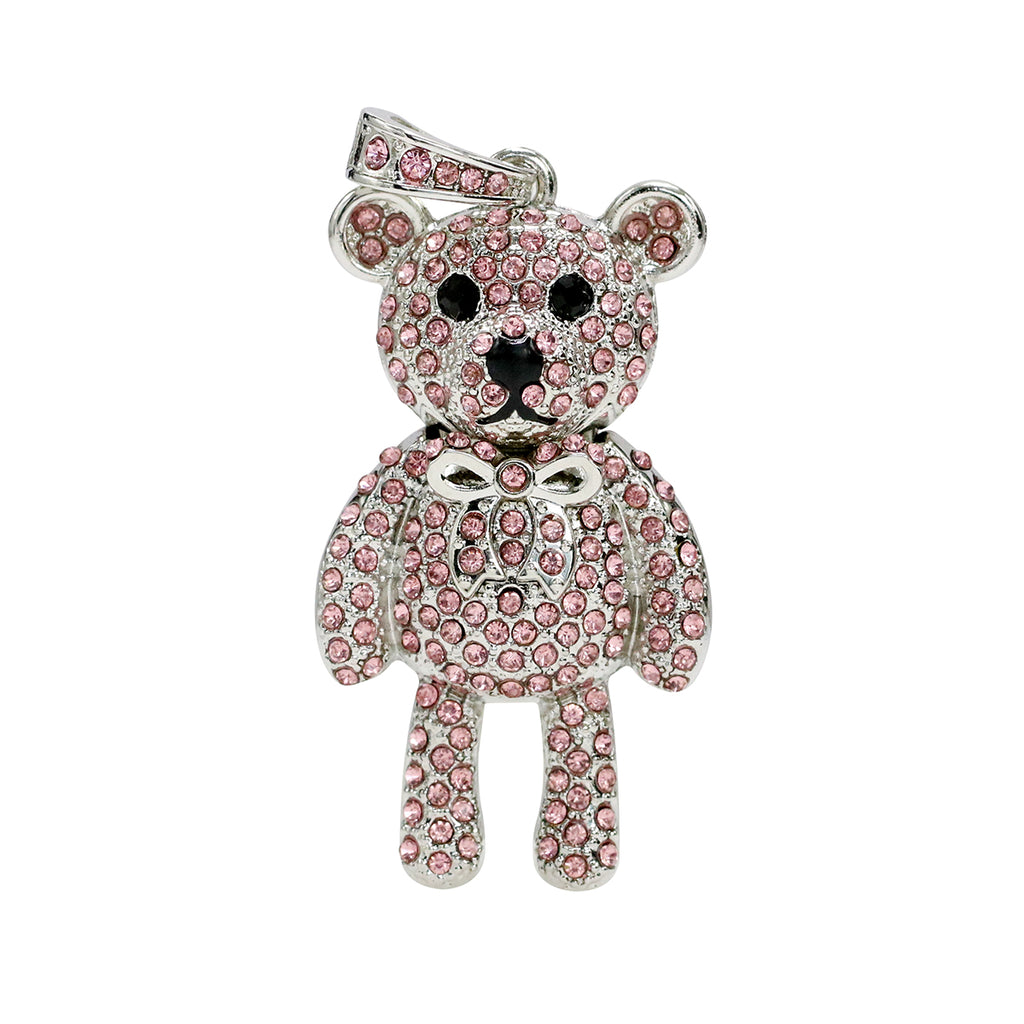 Clé usb Ourson strass rose
