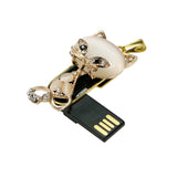 Clé usb Chat doré
