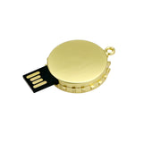 Clé usb Capsule acier doré