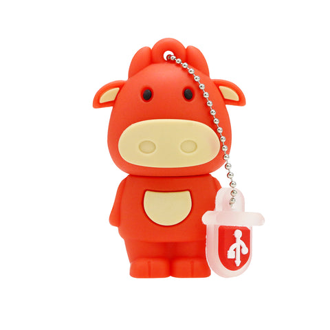 Clé usb Vache jaune / rouge