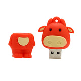 Clé usb Vache jaune / rouge