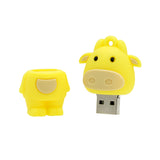 Clé usb Vache jaune / rouge